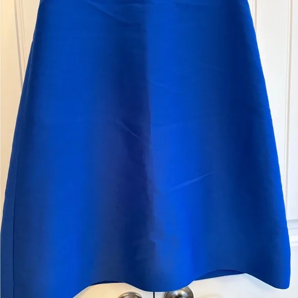 Kate Spade Royal Blue A Line Mini Dress V Neck Gold Zipper Women's Size‎ 4 - Picture 3 of 11